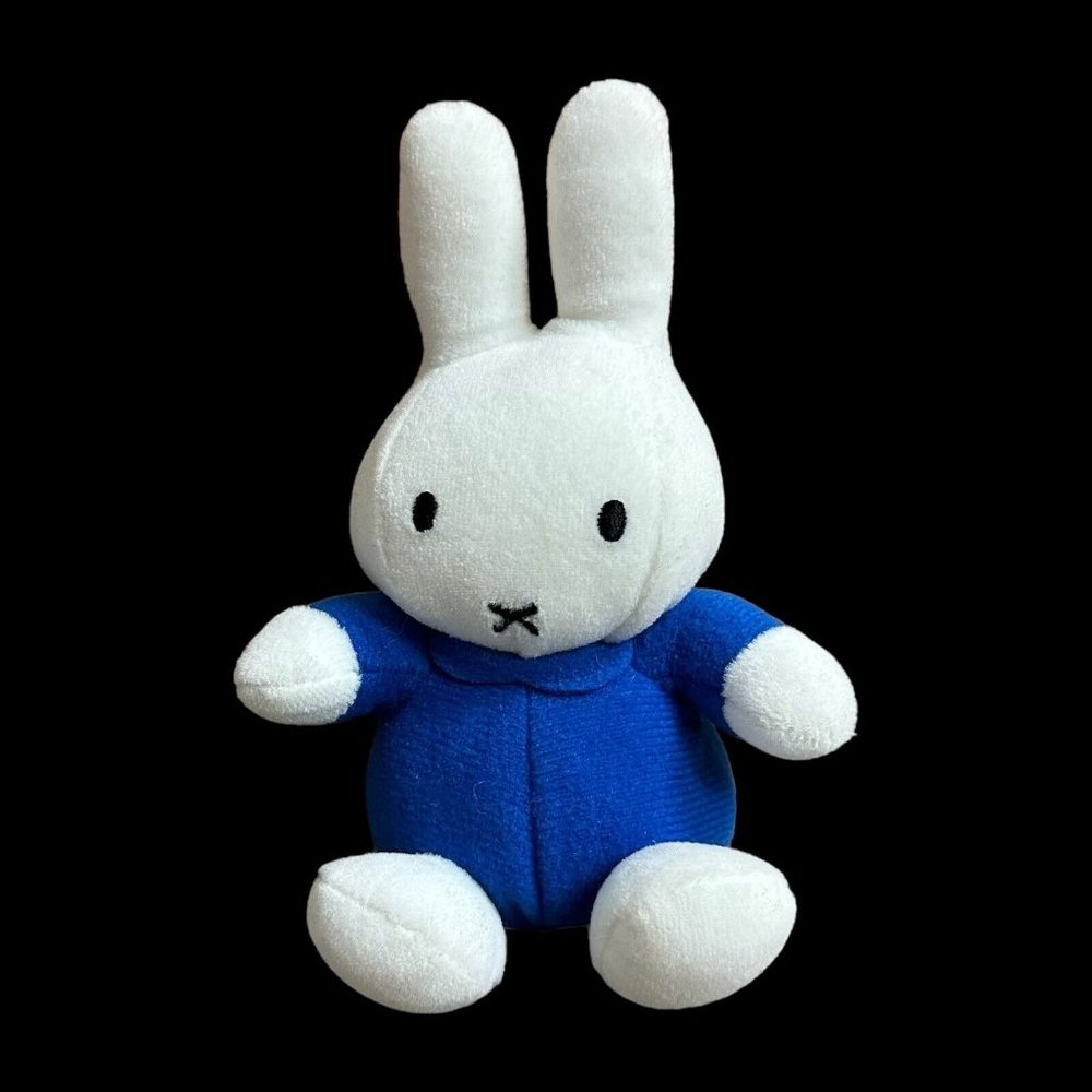 1998 Miffy Toy Plush Stuffed Animal Golden Bear Bunny Rabbit Dick Bruna Vintage